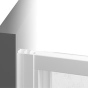 Регулювальний профіль ANPS + інсталяційний профіль з дверною коробкою для ванни або нерухомою стінкою