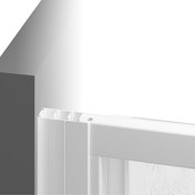 2 регулювальних профілі ANPV + установчий профіль з дверним профілем для ванни або нерухомою стінкою