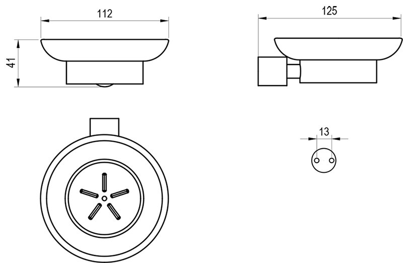 Тримач з мильницею Fold