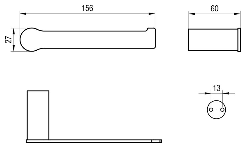 Тримач для туалетного паперу Fold FD 400