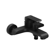 Смеситель для ванны настенный Flat black