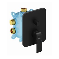 Смеситель Flat black скрытого монтажа ванна/душ для R-box Vari