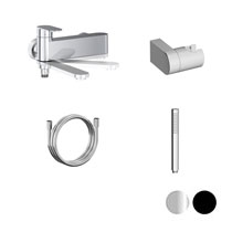 Настенный смеситель для ванны Chrome II CR 022 с душевым набором