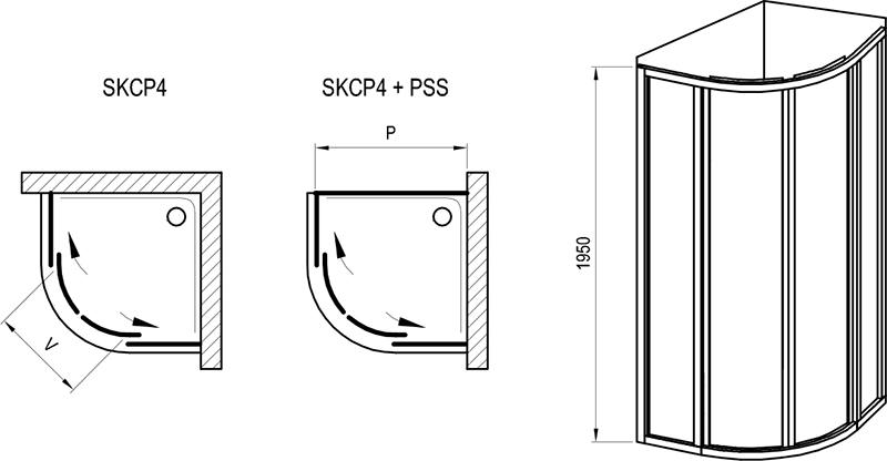 Душевой уголок Supernova SKCP4