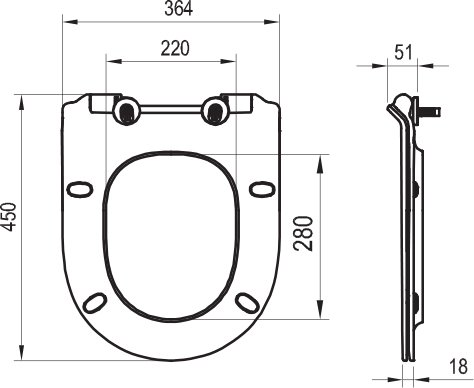 WC сидіння Vita slim