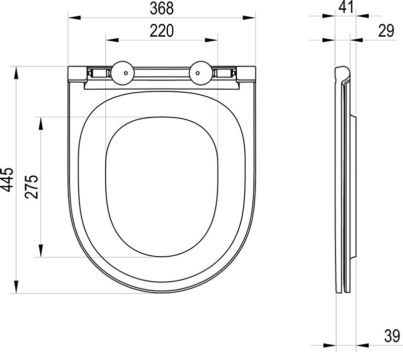 WC сиденье Ypsilon S