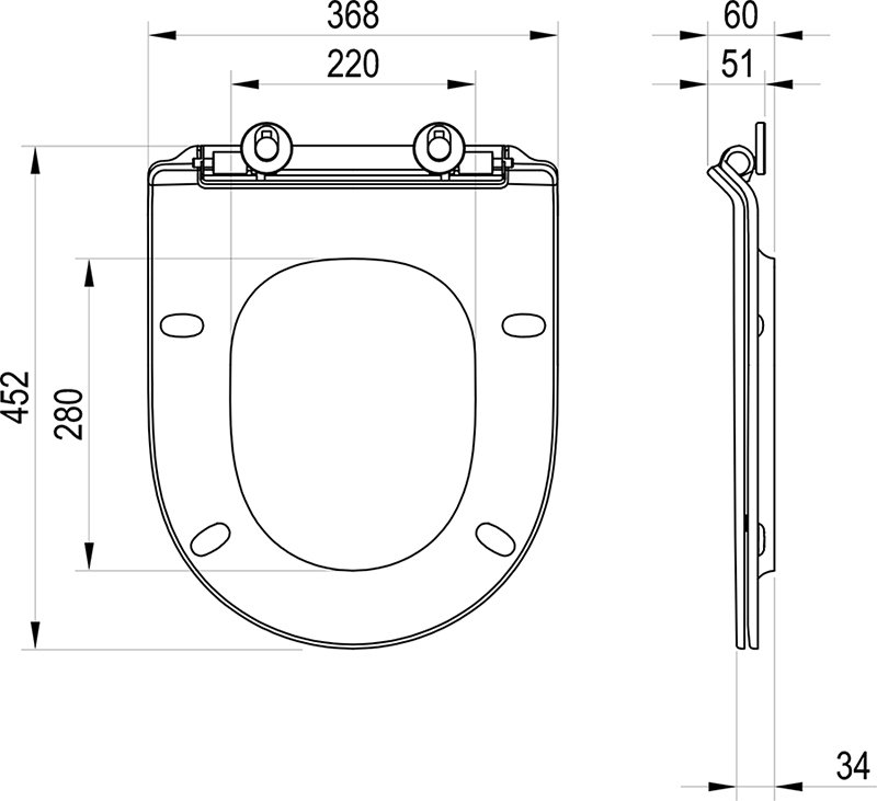 WC сиденье Ypsilon