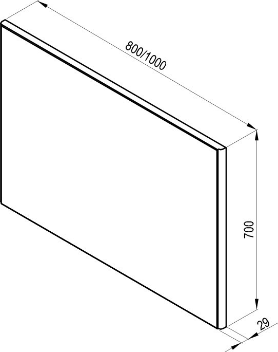 Зеркало Ring 1000