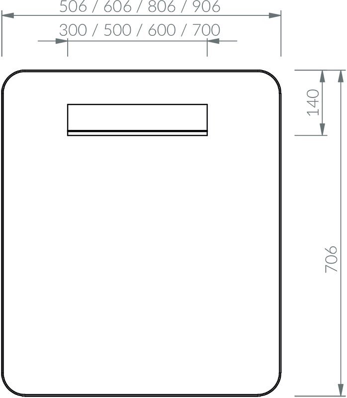 Дзеркало Strip 500/600/800/900