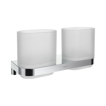 Тримач з двома склянками д/зубних щіток Chrome II
