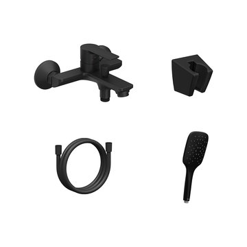 Настенный смеситель для ванны Solar SL 022 с душевым набором