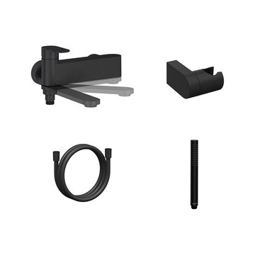 Настенный смеситель для ванны Chrome II CR 022 с душевым набором