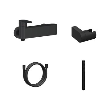 Душевой настенный смеситель Chrome CR II 032 з душовим набором