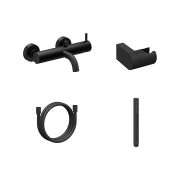 Настенный смеситель для ванны Espirit ES 022 с душевым набором